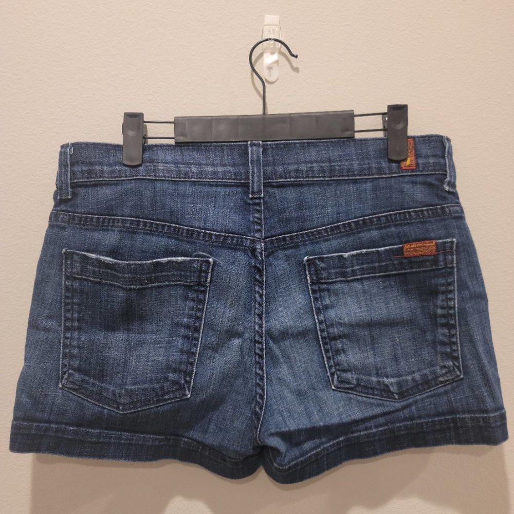 7 for all Mankind Denim Shorts Size 32 - Picture 2 of 5